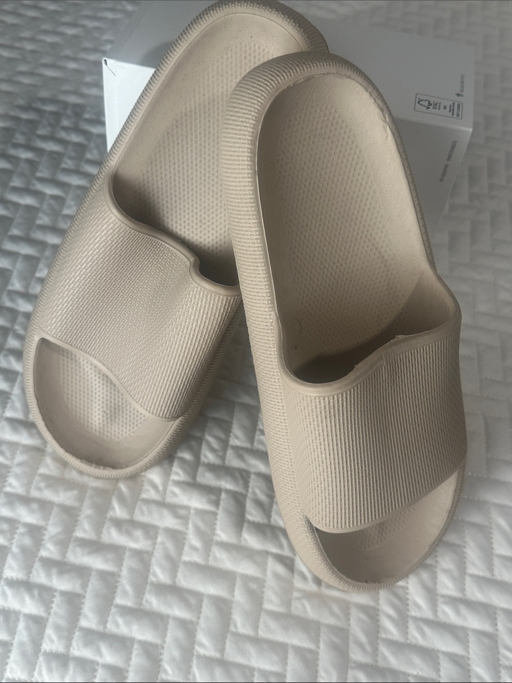 Beige Slide Sandals - Neutral Everyday Slides
